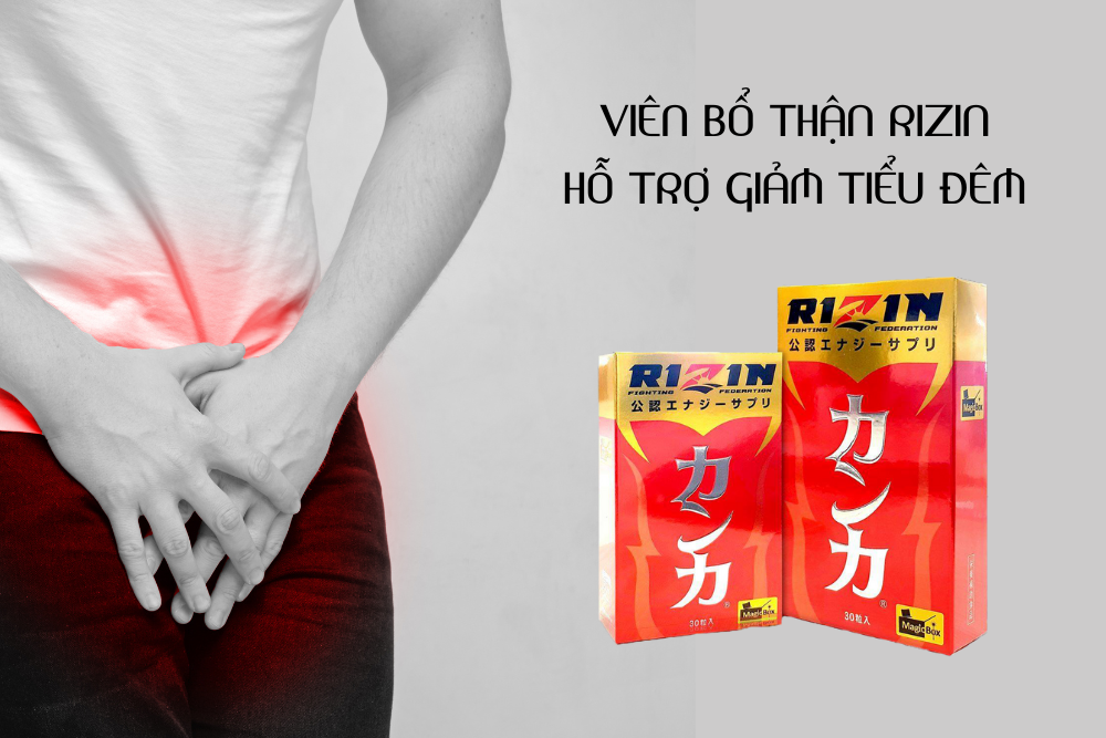 Viên Bổ Thận Rizin - Hỗ Trợ Giảm Tiểu Đêm