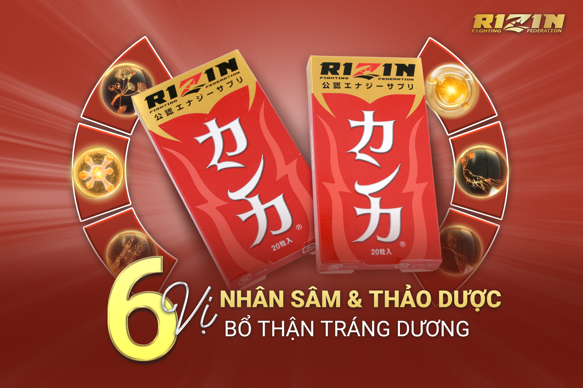 Thuốc Rizin - Khỏe Mạnh, Sung Mãn Từ Thận