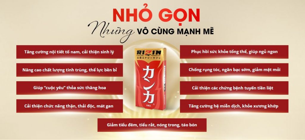 Viên bổ thận Rizin Nhật Bản