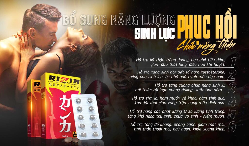 Rizin Nhật Bản - Giải pháp cải thiện sinh lý an toàn & hiệu quả nhất hiện nay