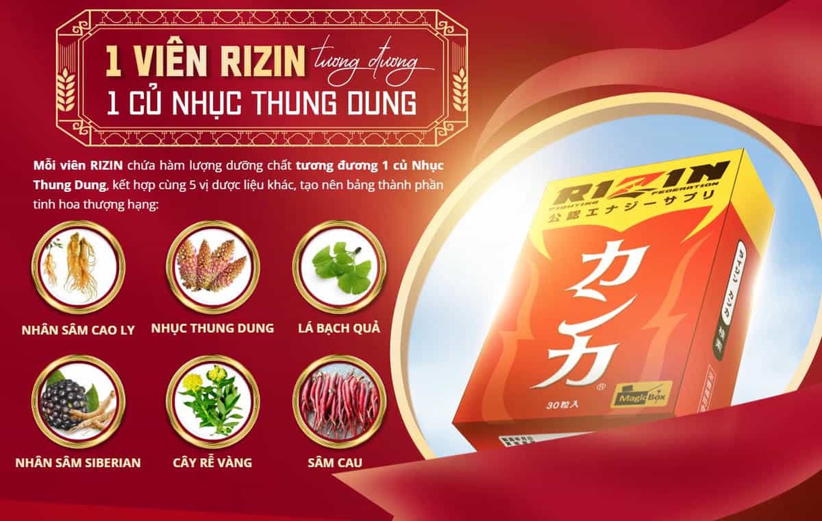 Tăng cường sinh lý Rizin Nhật Bản